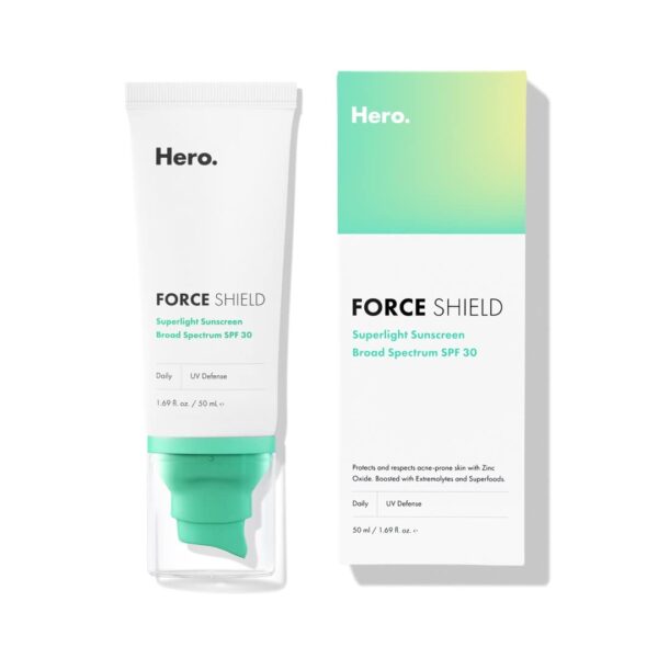 Force Shield Superlight Sunscreen Spf 30 From Hero Cosmetics - Everyday For Acne-pr